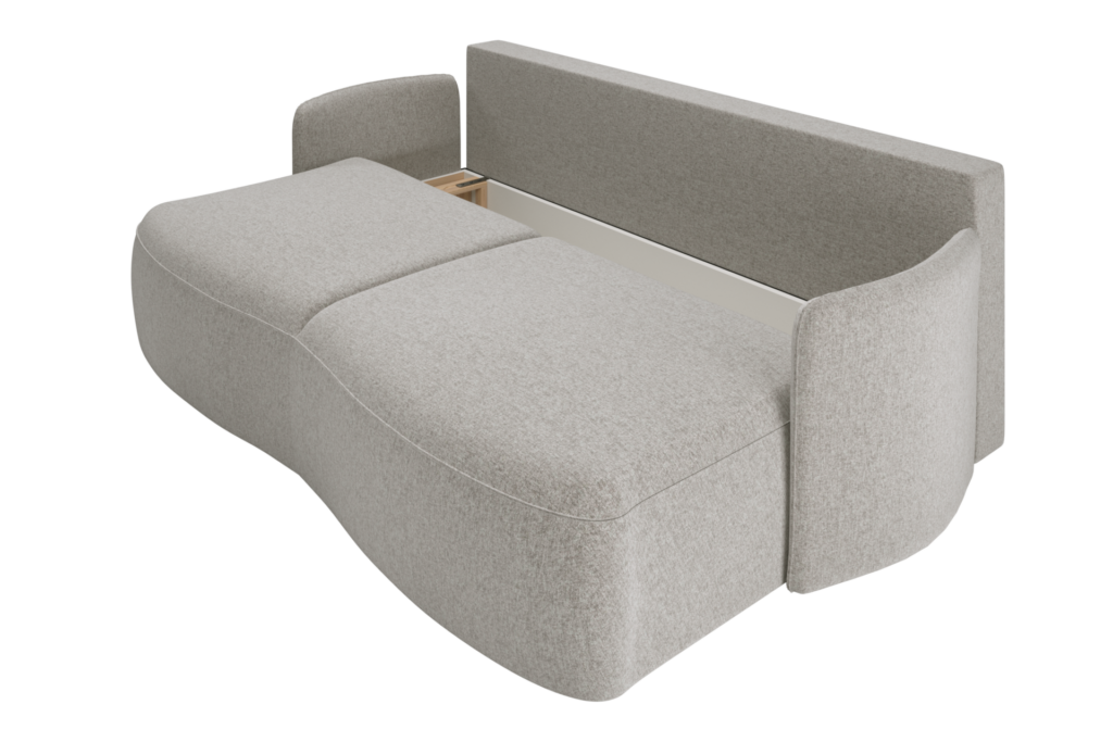 Minimalistyczna Sofa NICOLA z pojemnikiem na pościel
