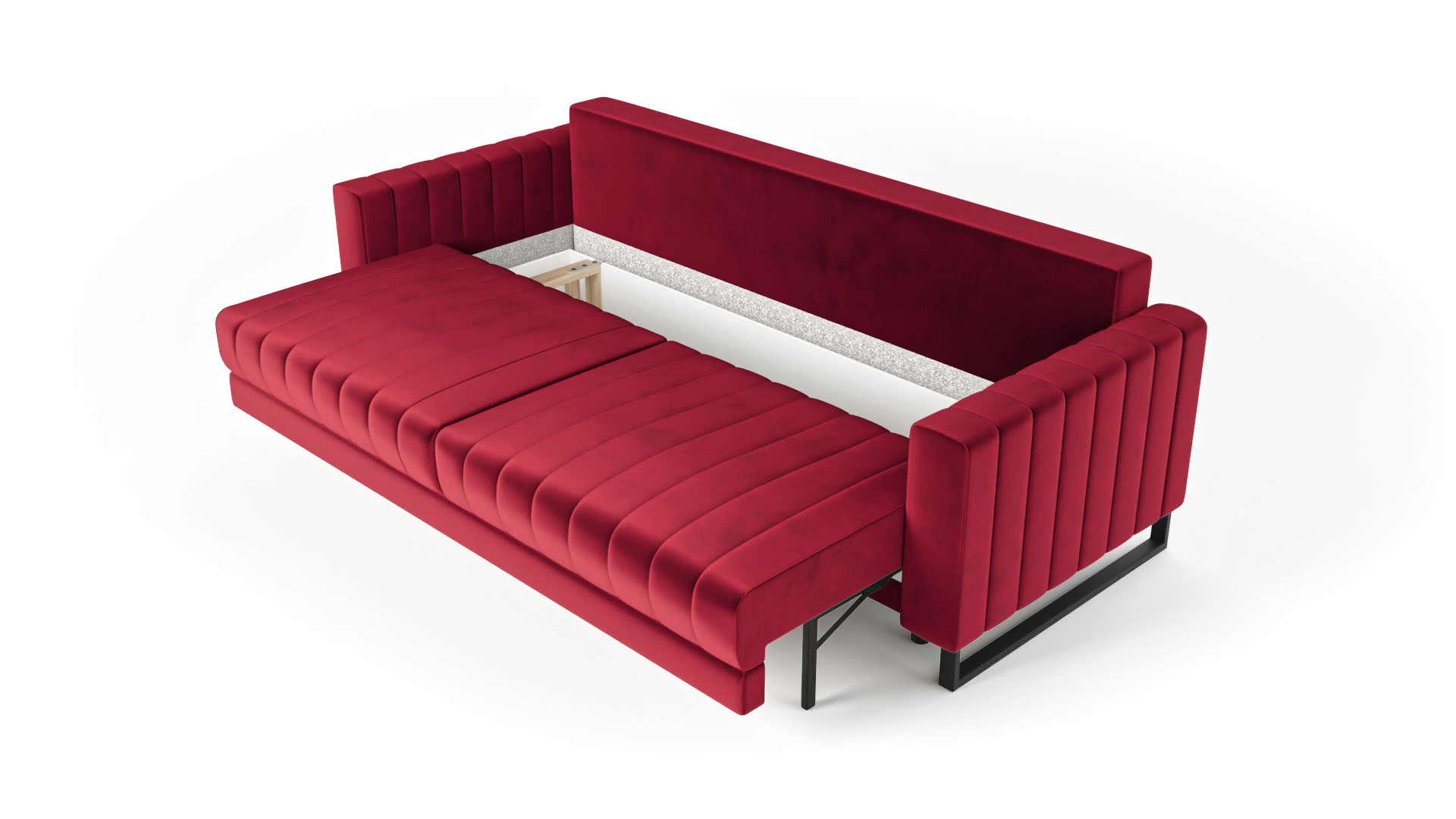 Sofa industrialna LOFT z pojemnikiem na pościel