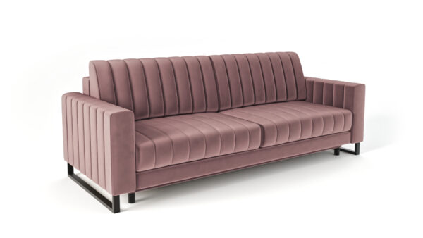 Trzyosobowa sofa rozkładana w stylu loft
