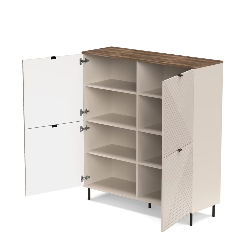 Pojemny regał z drzwiami EVO