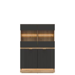 Witryna niska MILTON 04 antracyt