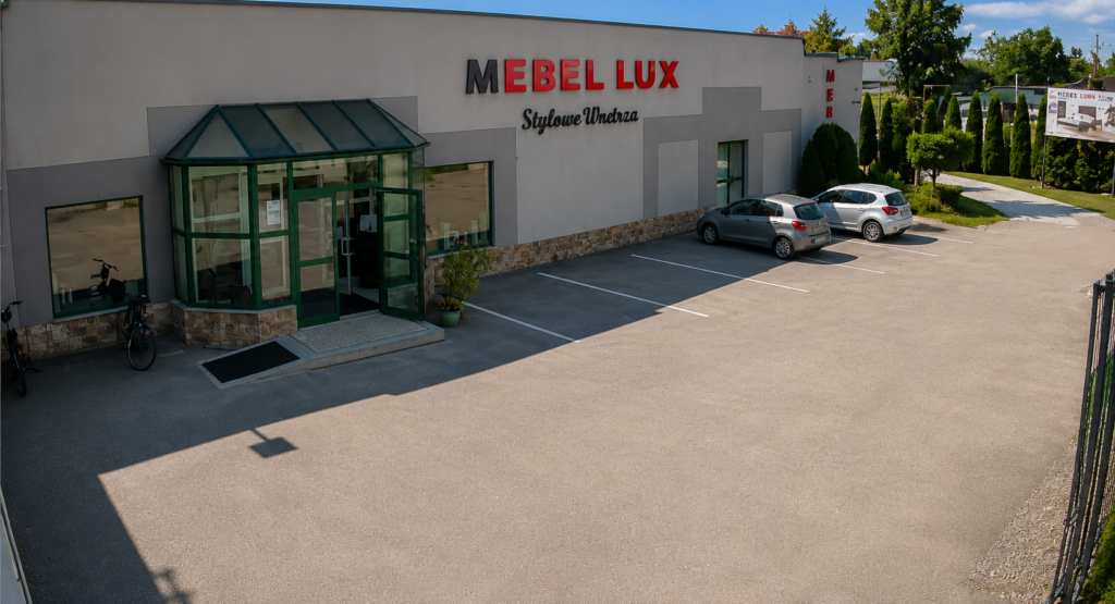 Salon meblowy Mebel Lux Stylowe Wnętrza w Oświęcimiu – siedziba sklepu z łóżkami, materacami, meblami i piecami kaflowymi, zapraszamy do kontaktu telefonicznego