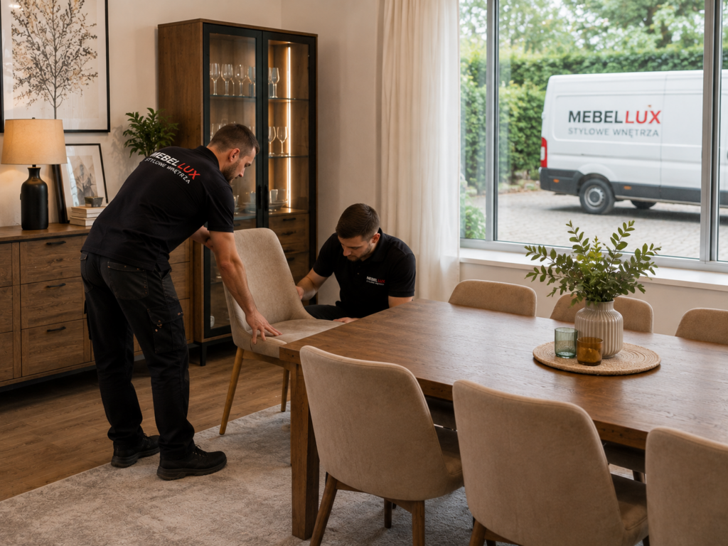 Transport i montaż mebli do jadalni – MEBEL LUX Oświęcim