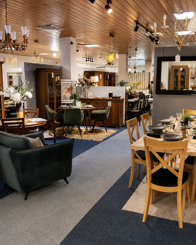 Meble do salonu Oświęcim – ekspozycja w salonie Mebel Lux