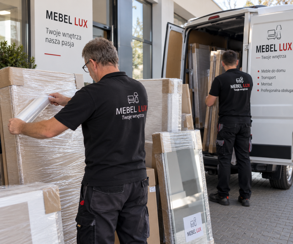 Transport i przygotowanie szafy do dostawy – Mebel Lux Oświęcim