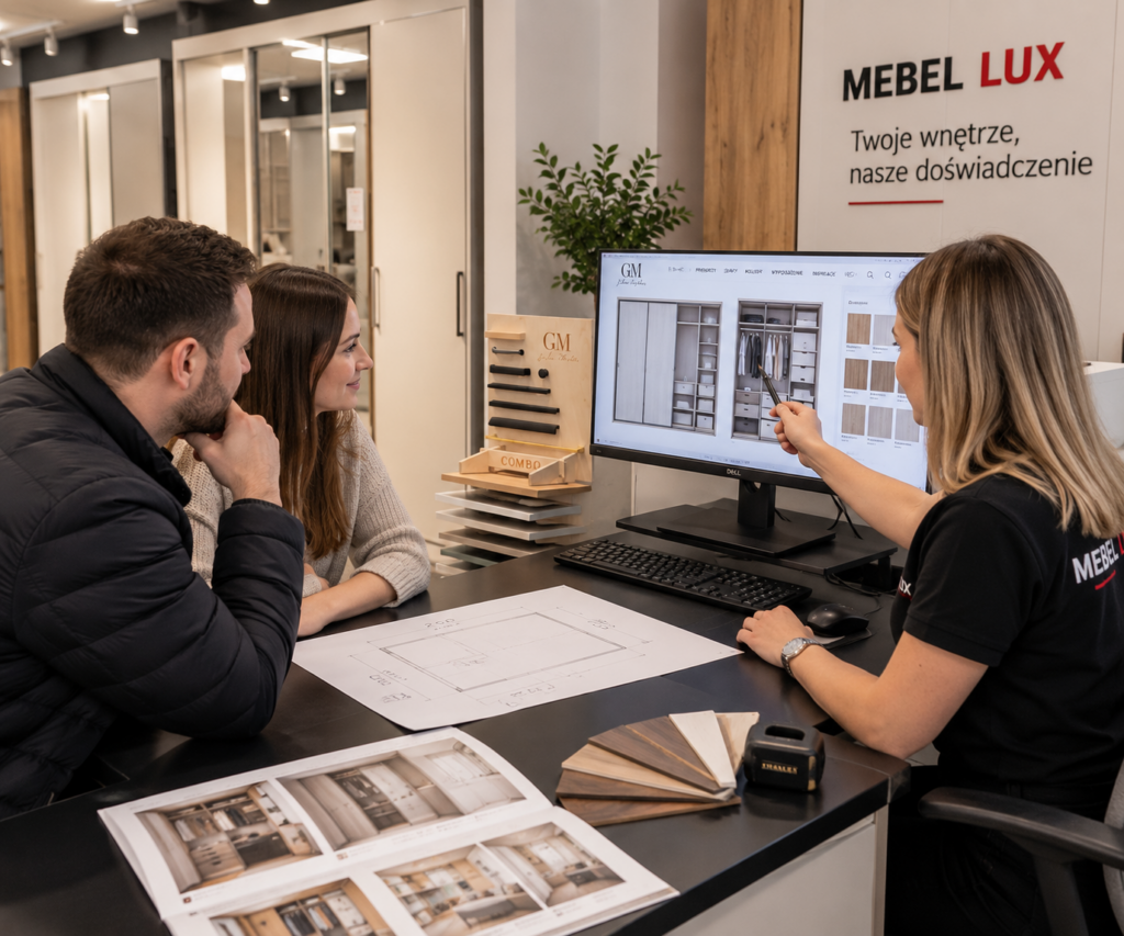 Projektowanie szafy z doradcą Mebel Lux w Oświęcimiu