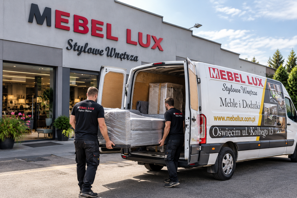 Transport mebli MEBEL LUX Oświęcim – dostawa mebli do klienta